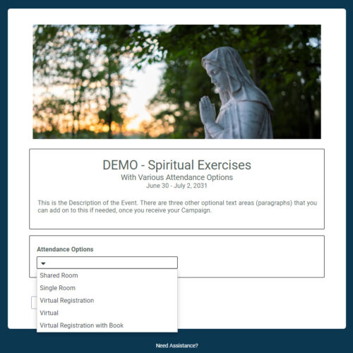 Spiritual Exercises-Multi Attendance Options