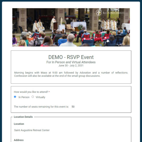 RSVP In Person and Virtual