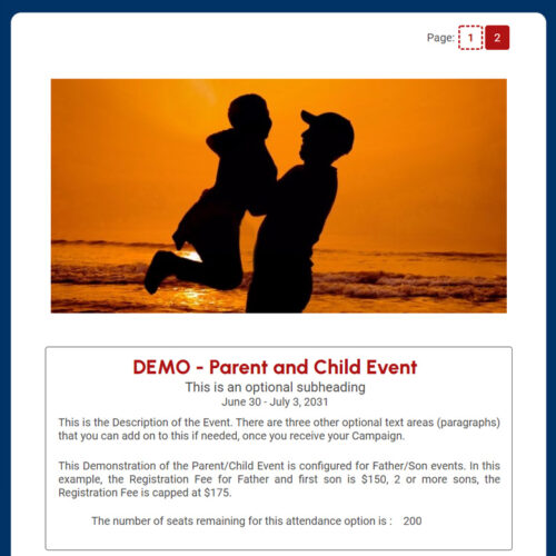 Parent and Youth Event Form