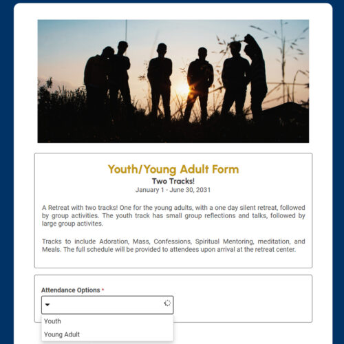 Youth and Young Adult Form